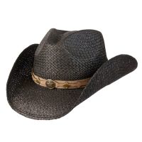 Country Western Raffia Shapeable Hat