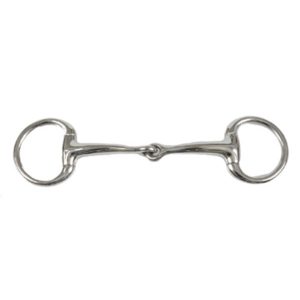 Curved Mouth Eggbutt Snaffle Bit