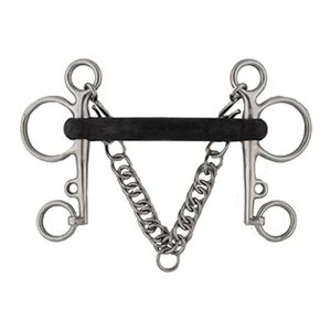 Stainless Steel Soft Rubber Pelham Bit
