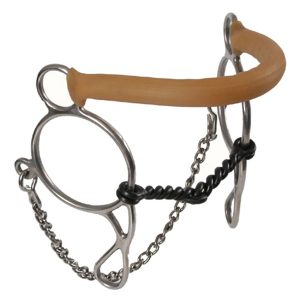 Stainless Steel Gag Hackamore Bit
