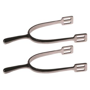 Stainless Steel Dressage Spurs with Knob End