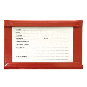 Stall Card Holder