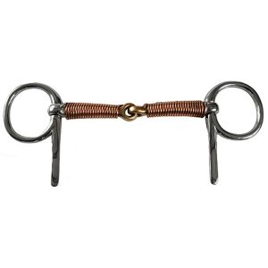 Copper Wire Wrap Snaffle Bit