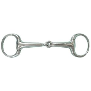 Stainless Steel Hollow Mouth Eggbutt Snaffle Bit