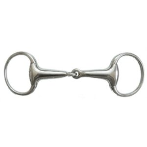 Stainless Steel Thick Hollow Mouth Eggbutt Snaffle Bit