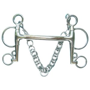 Stainless Steel Mullen Mouth Pelham Bit