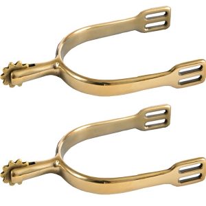 German Silver Mens Mild Rowel Spurs