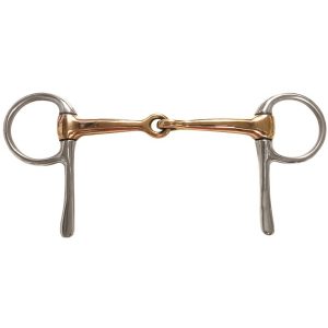 Copper Jointed Half Cheek Snaffle Bit
