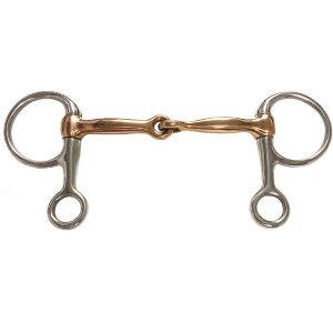 Half Cheek Jointed Copper Snaffle Bit