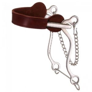 Kelly Silver Star Leather Nose Hackamore with Cable Center