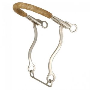 Kelly Silver Star Bicycle Chain w/ Rawhide Braiding Hackamore