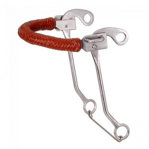 Kelly Silver Star Braided Leather Nose Hackamore Bit