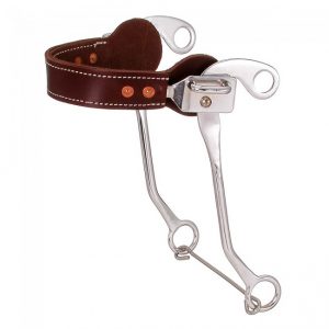 Kelly Silver Star Leather Nose Hackamore