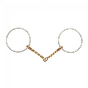 Kelly Silver Star Twisted Wire Round Ring Snaffle