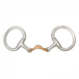 Kelly Silver Star 3-Piece Half Moon Eggbutt Snaffle