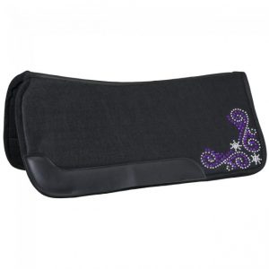 Contour Felt Saddle Pad with Crystal Spur Rowel Design