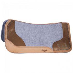 Felt Motif Saddle Pad With Hair On Accents