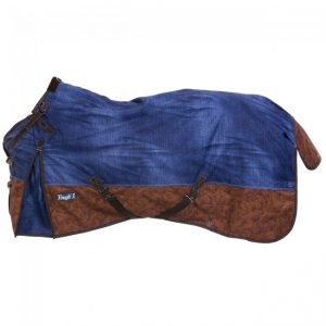 Tough 1® 1200D Waterproof Poly Turnout Blanket with Snuggit™ Neck in American Legend Print