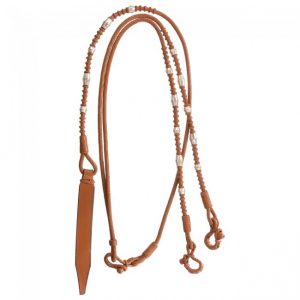 Royal King Braided Show Romel Reins W/Silver Layered Ferrules