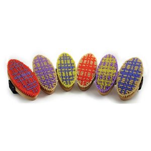 Desert Equestrian PonyExpress™ Plaid English Body Brush 4-1/2 Desert Equestrian PonyExpress™ Plaid English Body Brush 4-1/2