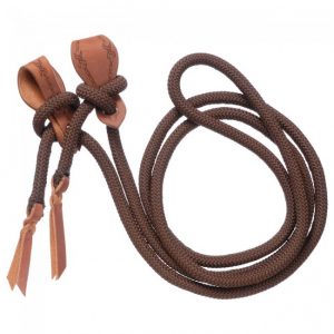 Cord Roping Reins with Slobber Straps