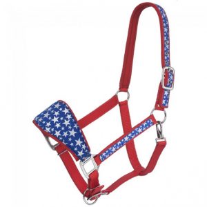 Padded Bronc Nose Halter with Star Print