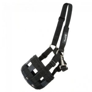 Poly/Nylon Grazing Muzzle w/ Halter Pony