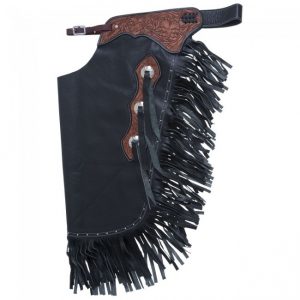 Floral Yoke Smooth Leather Premium Chinks
