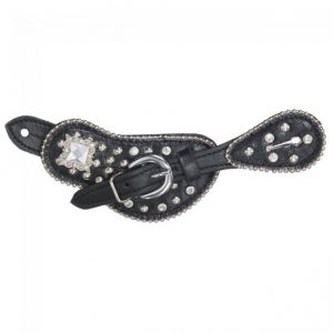 Starlight Collection Spur Strap with Square Crystal Conchos