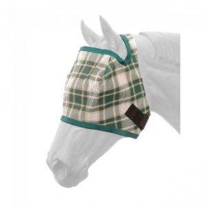 Mesh Fly Mask in Plaid Prints