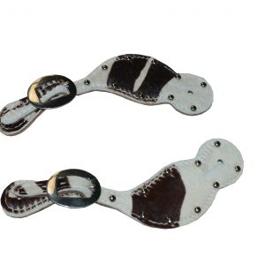Hair on Hide with Spots Spur Straps