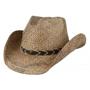 Smokey Ridge Raffia Western Hat