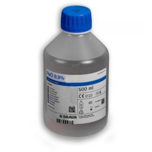 0.9% Saline Solution (16.9oz./500ml bottle)