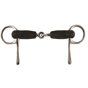 Soft Rubber Half Cheek Snaffle Bit