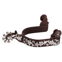 Ladies' Show Spur with Hand-Engraved German Silver Trim and Crystals
