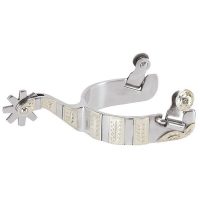 Men's Spurs with Engraved German Silver Trim