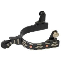 Ladies' Spur with German Silver Aztec Trim and Copper Accents