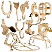 BRASS BRIDLE & SADDLE RACKS